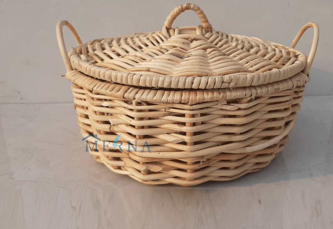 Merna Handmade Cane Chapati Box