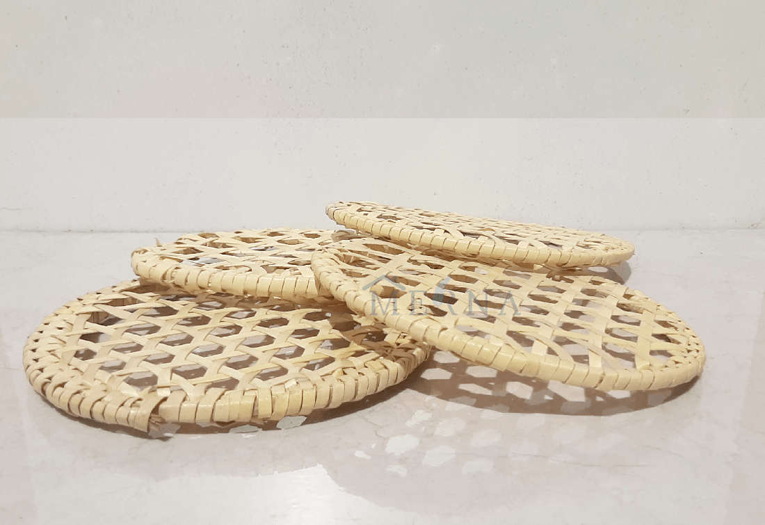 Merna Handmade Palm Leaf Idiyappam Plate (Set of 4)