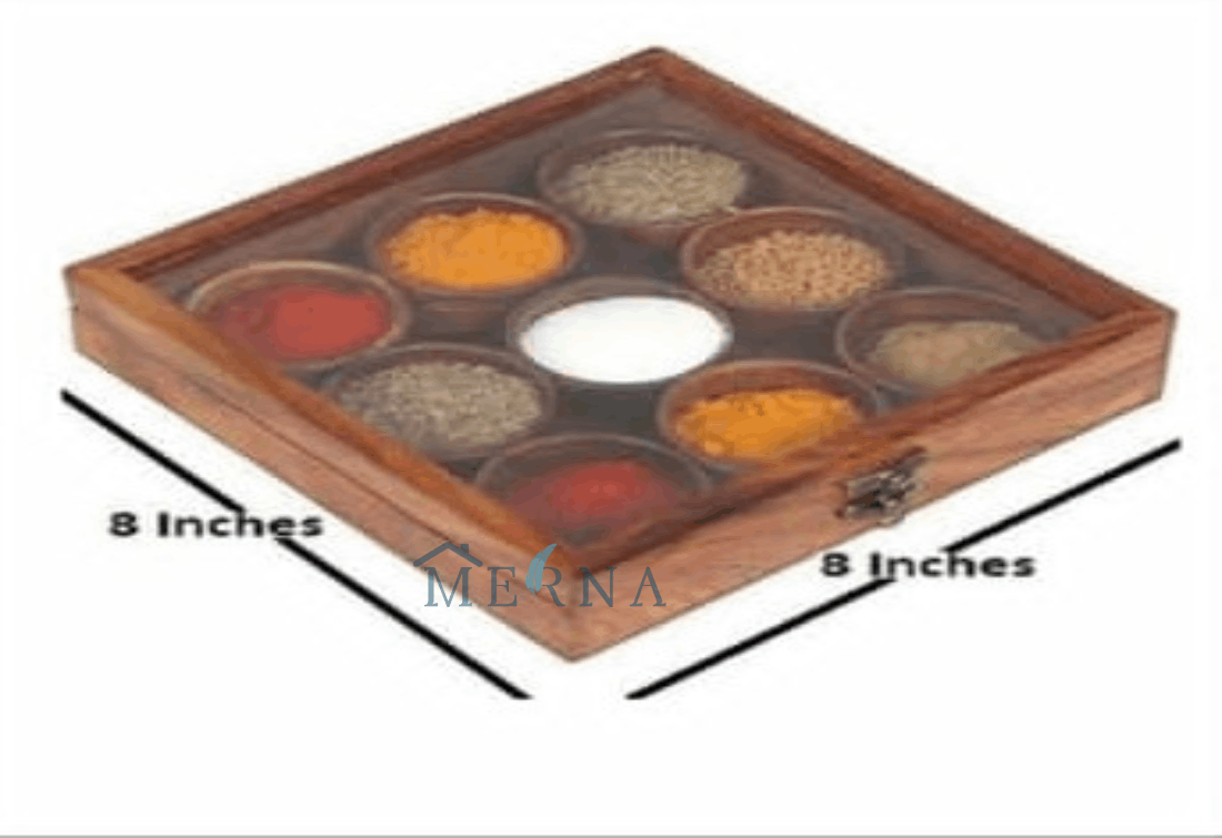 Round Spice Box 9 Parts
