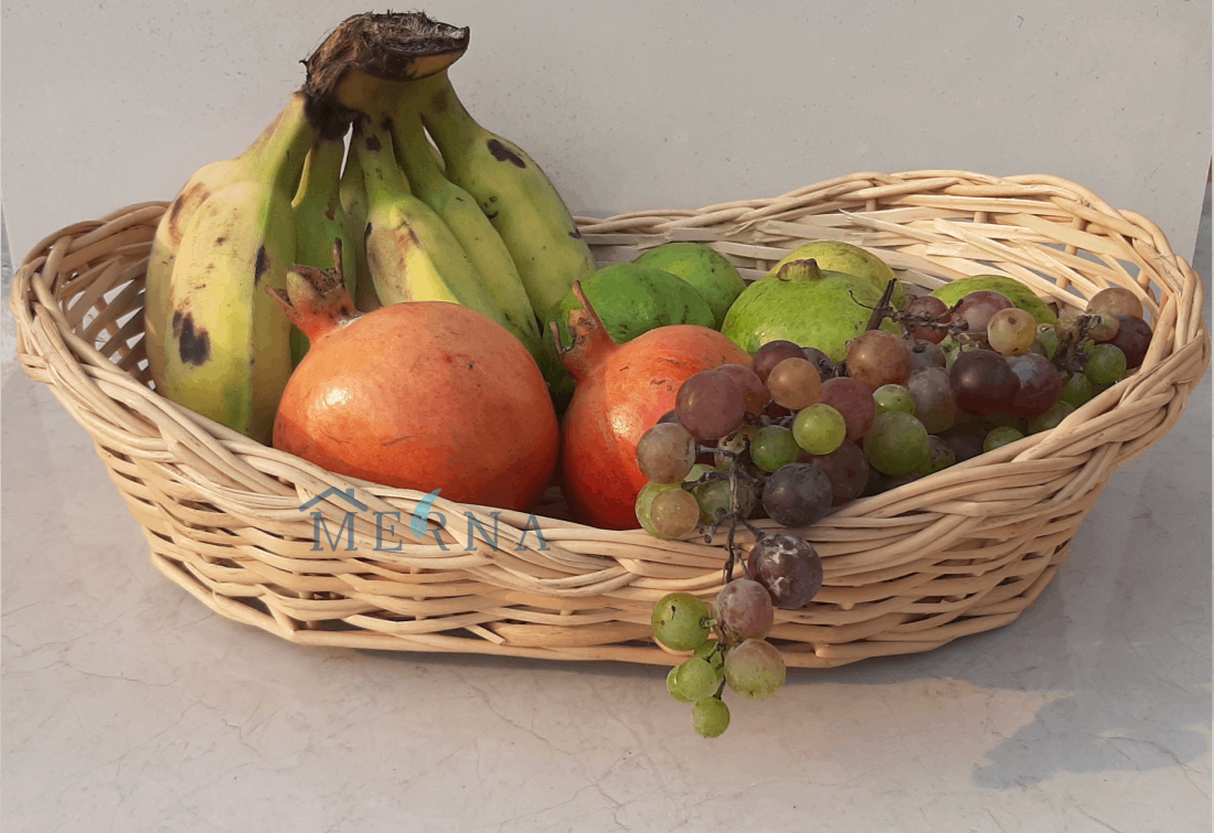 Merna Handmade White Basket