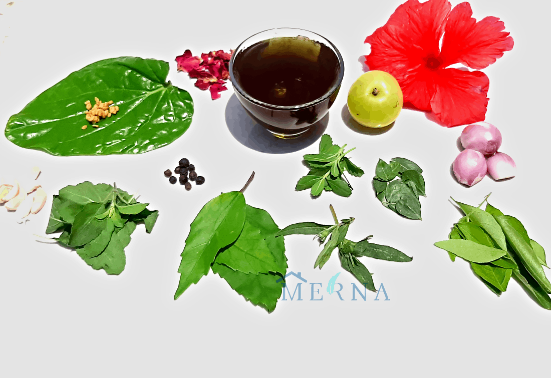 Merna Homemade Herbal Hair Oil (200 ml)