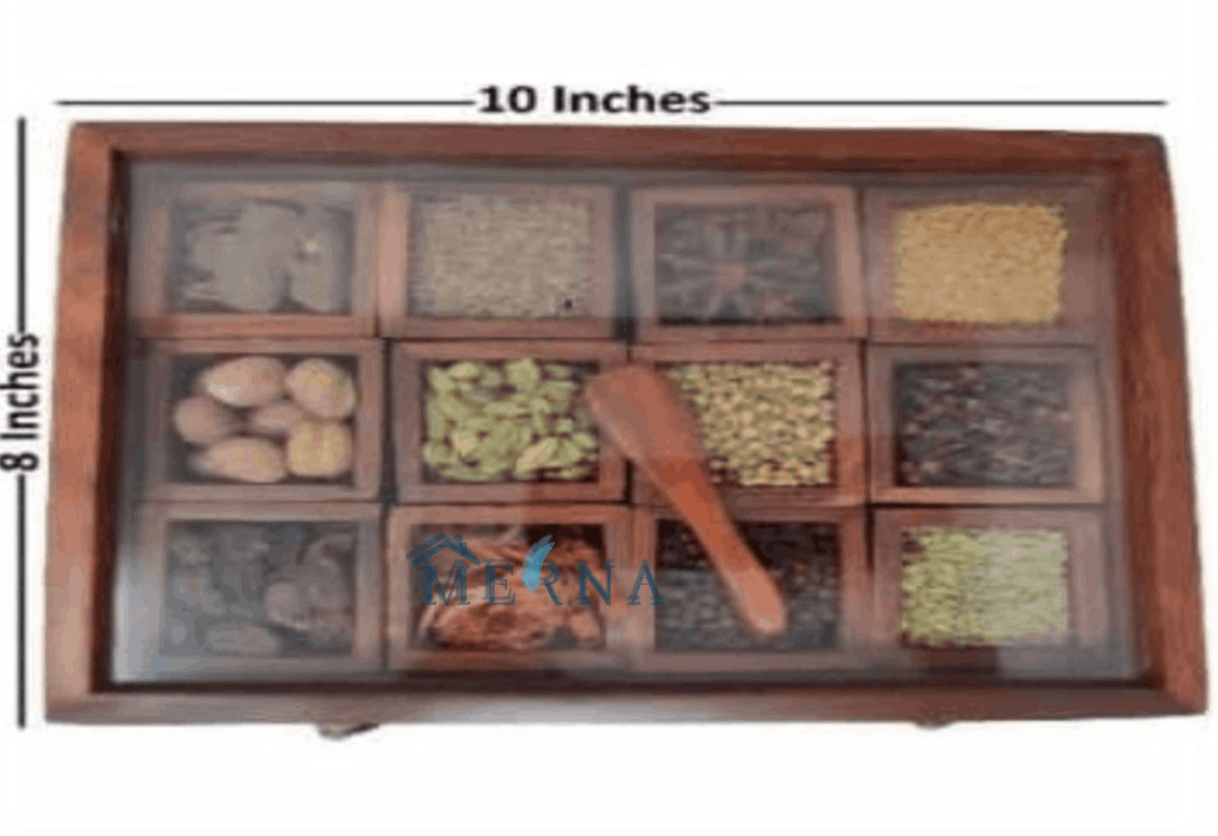 Square Spice Box 12 Parts